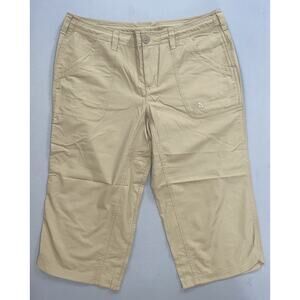 The North CFU0 Women's Horizon II Nylon Capri Hiking Pants. Beige, Size 8. NWT!